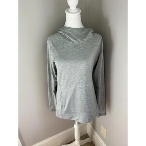 Athleta Triumph Printed Hoodie Camo Sweatshirt Jacket Full Zip Size Small Black